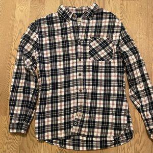Red and Black Plaid Flannel - Size Medium